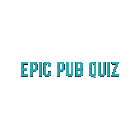 EpicPubQuiz trivia anaheim pub quiz trivia night Sticker