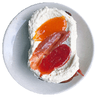 los angeles la Sticker by foodbabyny