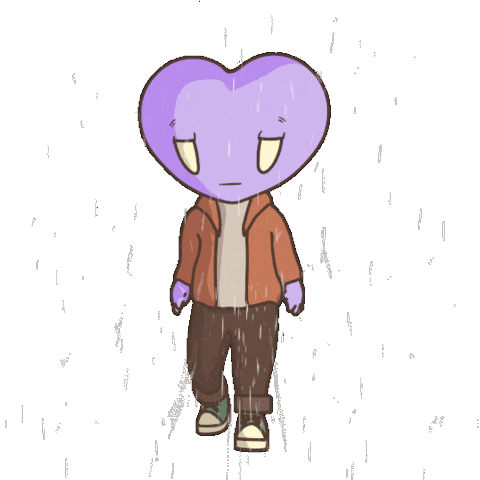 Sad On My Way Sticker by LT3 Creations