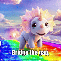 Between Worlds Rainbow GIF by Divineasaur