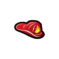 firehouseeats firehouse firehouse southwest station firehouse rosedale station fireman hat Sticker