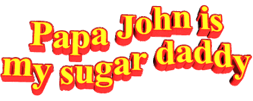 Sugar Daddy Pizza Sticker by AnimatedText