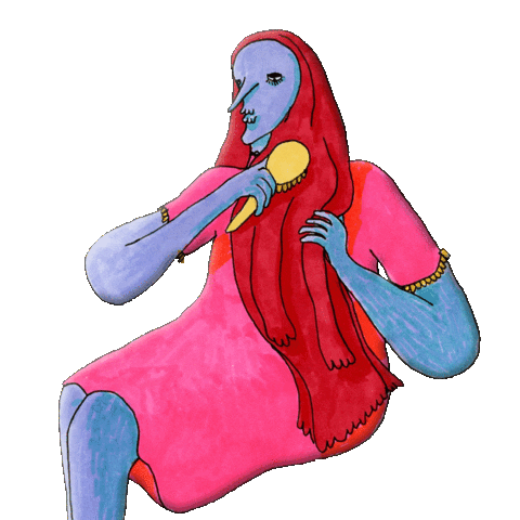 corrinnejames hair brush red hair redhair Sticker