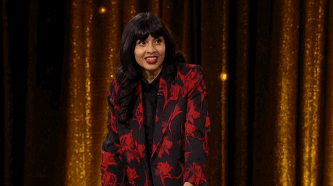 tbsnetwork giphyupload laughing tbs chuckle GIF