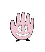 Happy Hand Sticker by Sakura Color Products