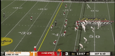 Dylan Sampson breaking a big run against NC State.