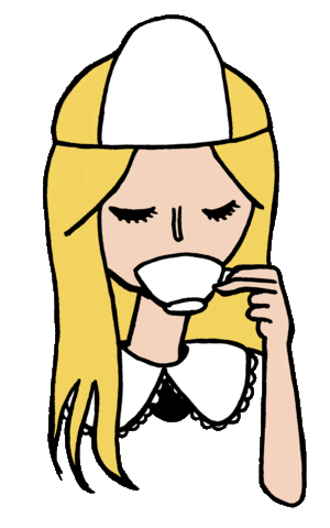 fantagraphics cat horror fall tea Sticker