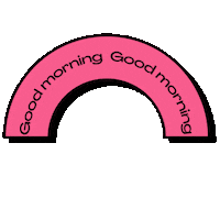 Good Morning Rainbow Sticker by donuts communication SA