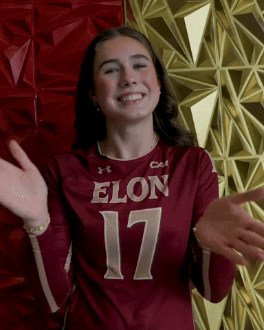 Elon Volleyball GIF by Elon Phoenix