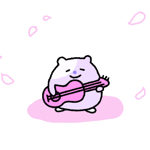 Cherry Blossom Hello Sticker