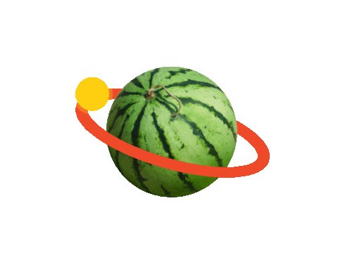 Habhab giphyupload habhab naming planet habhab planet watermelon Sticker