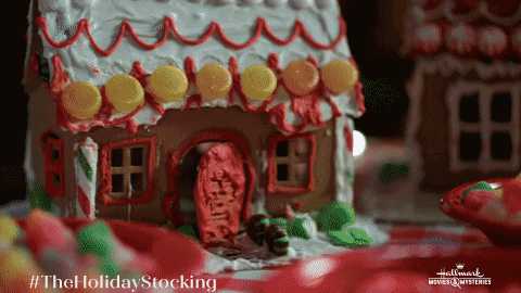 Gingerbread House Christmas GIF by Hallmark Movies & Mysteries