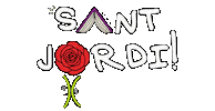 Sant Jordi Sticker by xpassarlestona