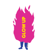 Black_Owl_Design up glow designer glow up Sticker