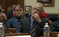 Jon Stewart Hearing GIF by GIPHY News