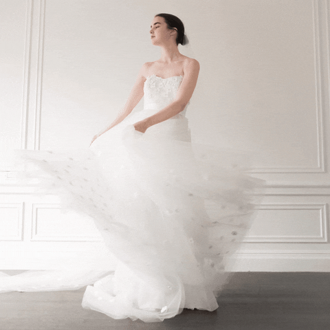 bride bridal gown GIF by Carolina Herrera