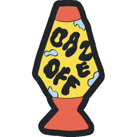 Lamp Hippie Sticker by Daze Off