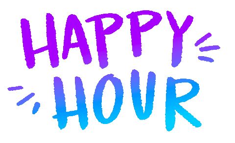 Happy Hour Drinking Sticker by megan lockhart
