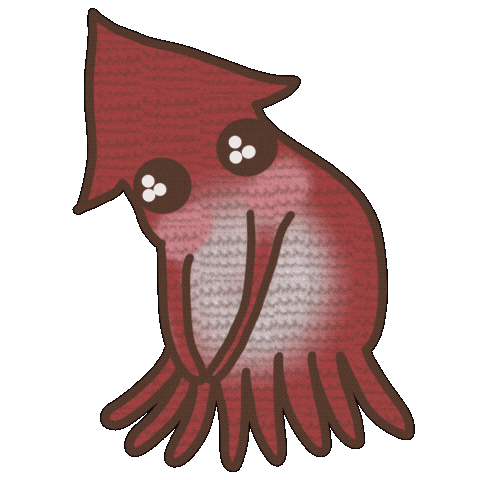 Squid Sticker by Illustrator.aki