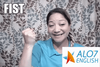 fist total physical response GIF by ALO7.com