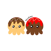 Happy Octopus Sticker by Blushiez