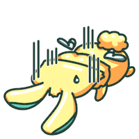 Rabbit No Sticker by Milikumi