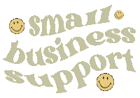 kelsiewolfleydesigns retro business support smiley Sticker