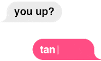 Tanning Speech Bubble Sticker by b.tan