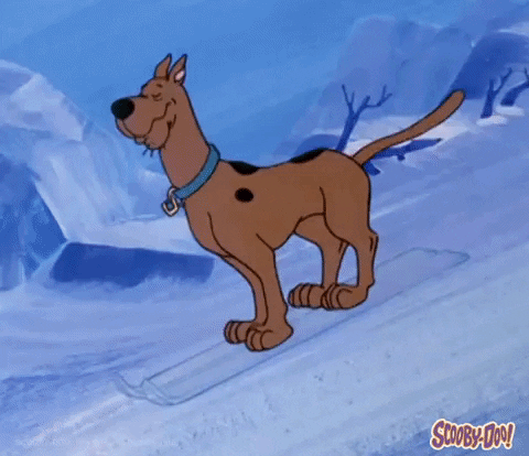 Cartoon Sledding GIF by Scooby-Doo