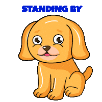 Puppy Love Waiting Sticker by My Girly Unicorn