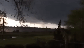 Tornado Turns Into Waterspout Over Pamlico River