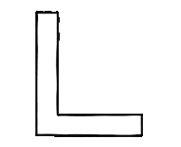 Letter L Sticker by Daniela Nachtigall