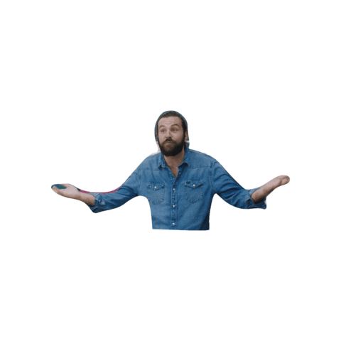 Come On Shrug Sticker by Astrid and Lilly Save The World