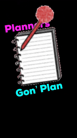 JayPlanner sassy writing calendar planner GIF
