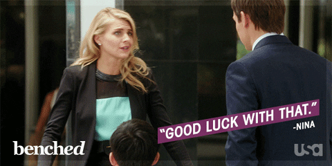 eliza coupe good luck GIF by Benched
