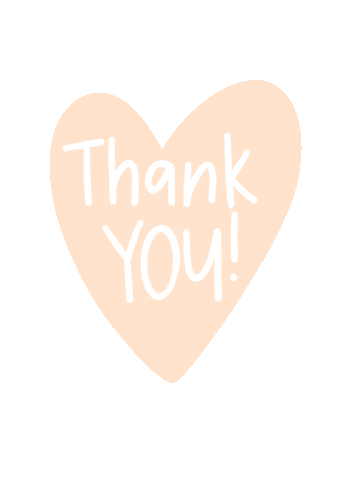 Heart Thank You Sticker by RAOKBOUTIQUE