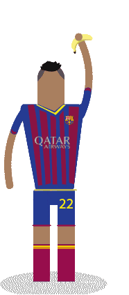 barcelona banana Sticker by juanfutbol