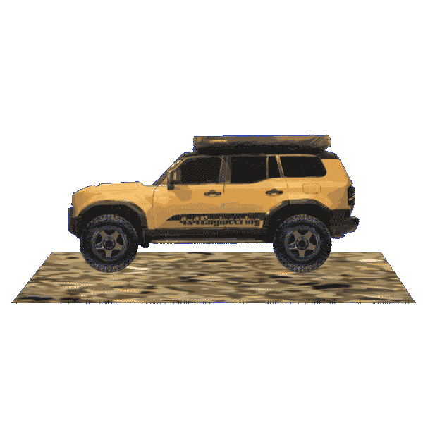 4x4es giphyupload 4x4 prado landcruiser Sticker