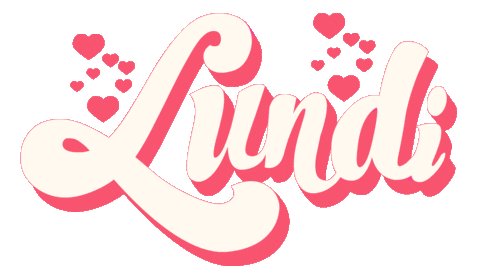 Monday Coeur Sticker by Aurelie Magnan