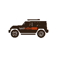 HandpressoFrance coffee auto 4x4 voiture Sticker