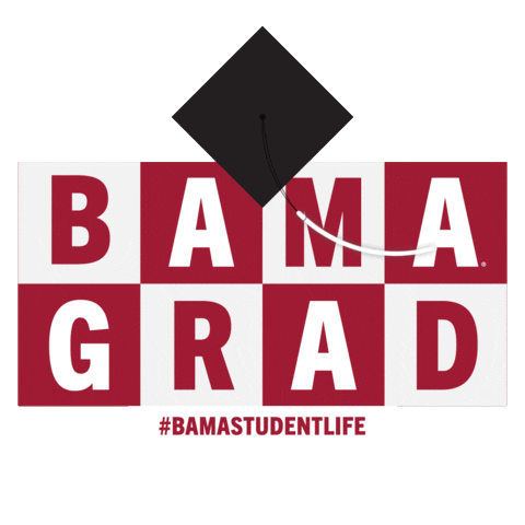 University Of Alabama Graduation Sticker by BamaStudentLife