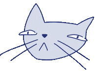 Tired Cat Sticker