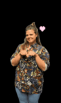 Sarah-Baum love heart kiss baby GIF
