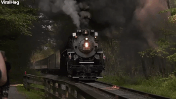 NKP 765 Steam Engine From Dead Stop