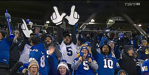 archley giphyupload football hands fans GIF