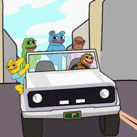 Driving The Boys GIF by Ponke