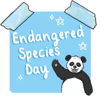 Endangered Species Day Sticker by Twinkl Parents