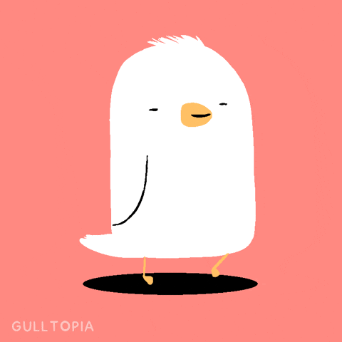 Gulltopia giphyupload happy cartoon run GIF