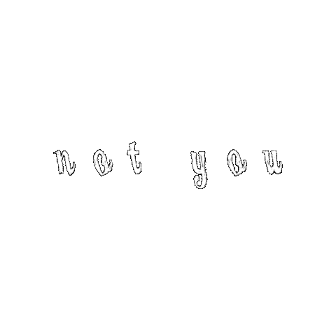 sloaneskylar sloane not you sloane skylar Sticker