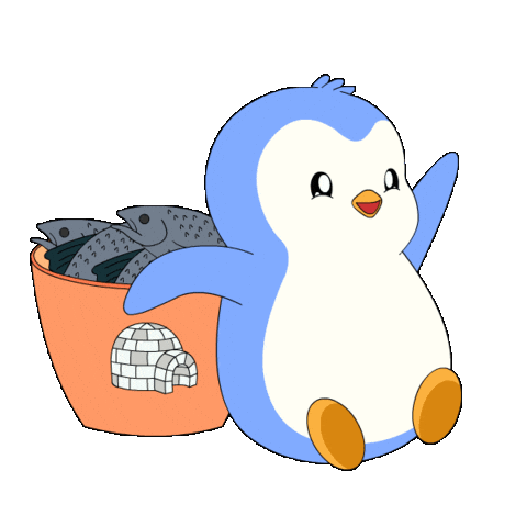Wave Hello Sticker by Pudgy Penguins